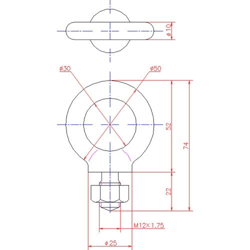ジョー・プリンス 鉄アイボルト M12