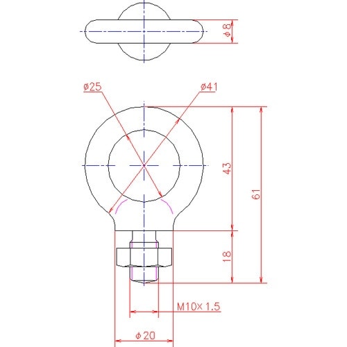 ジョー・プリンス ステンレスアイボルト M10
