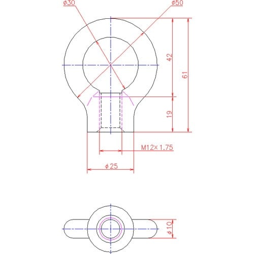 ジョー・プリンス ステンレスアイナット M12