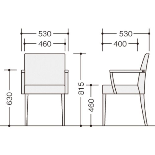 NAIKI ミーティングチェアー(肘付) E390