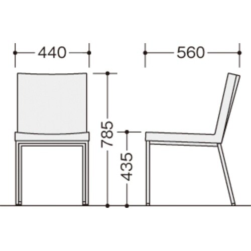 NAIKI ミーティングチェアー(肘無) E340