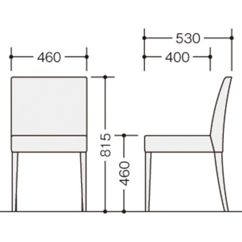 NAIKI ミーティングチェアー(肘無) E390