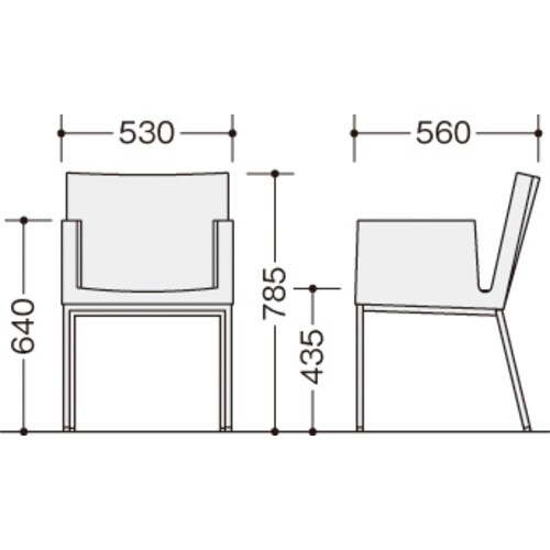 NAIKI ミーティングチェアー(肘付) E340