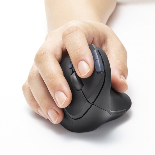 SANWA 静音ワイヤレスエルゴノミクスマウス