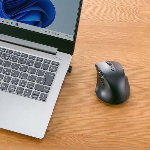 SANWA 静音ワイヤレスマウス(サイドホイール付