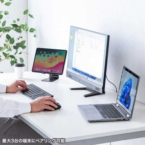 SANWA 静音Bluetoothマウス(サイドホ