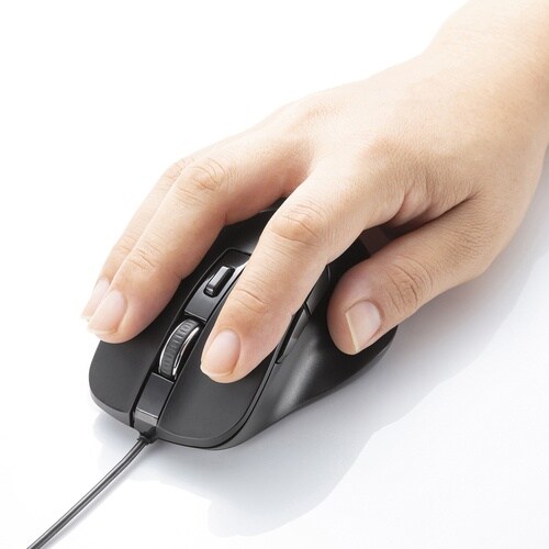 SANWA 有線ブルーLEDマウス(5ボタン)