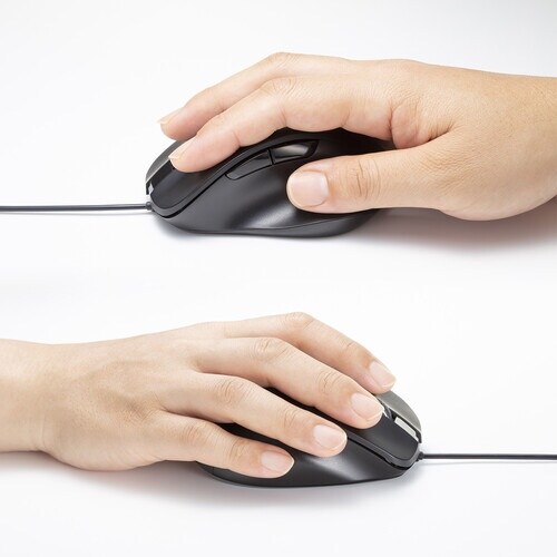 SANWA 有線ブルーLEDマウス(5ボタン)