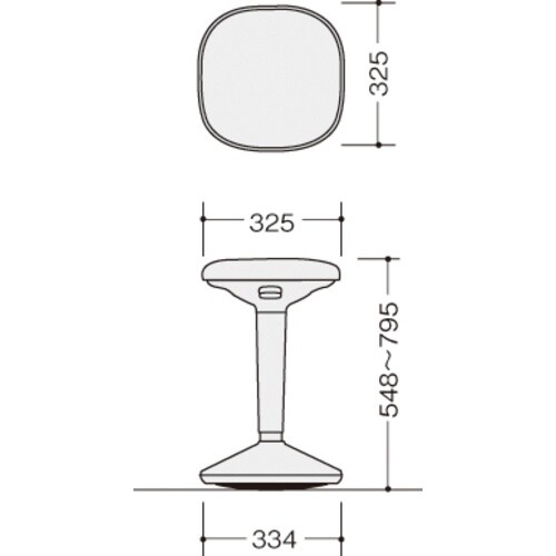 NAIKI スツール(肘無) スウィニー swin