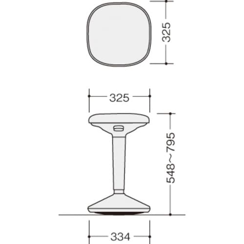 NAIKI スツール(肘無) スウィニー swin