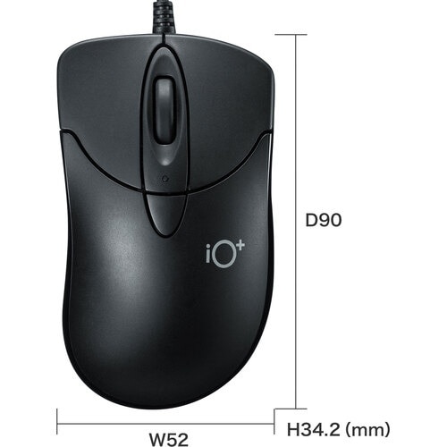 SANWA 静音有線ブルーLEDマウス イオプラス