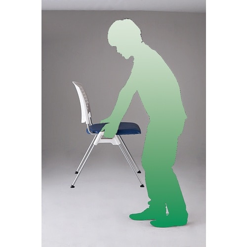 NAIKI ミーティングチェアー(肘付) E470