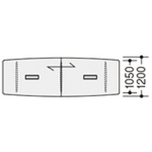 NAIKI ミーティングテーブル(縦配線 KDF型