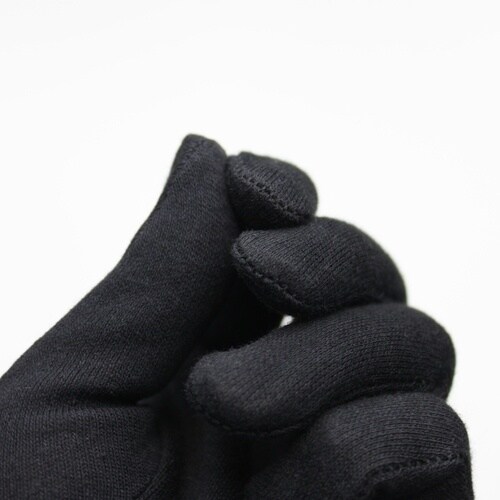 WINCESS 綿スムスマチ無し手袋 黒 S (1