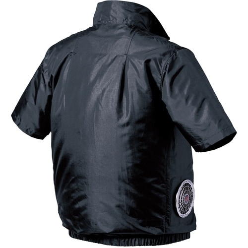 快適ウェア サイドファン半袖ジャケット 3L チャ