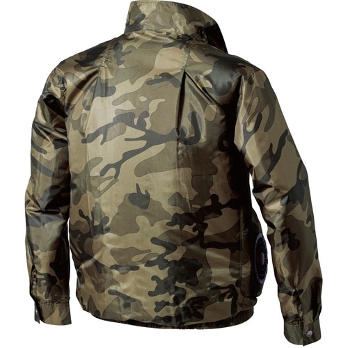 快適ウェア サイドファン長袖ジャケット L ネイビ