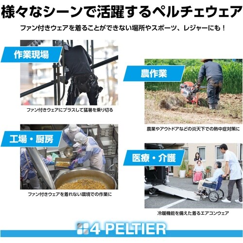 快適ウェア ペルチェセット ブラック