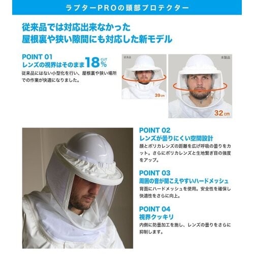 丸和ケミカル 蜂防護服 ラプターPRO GALE
