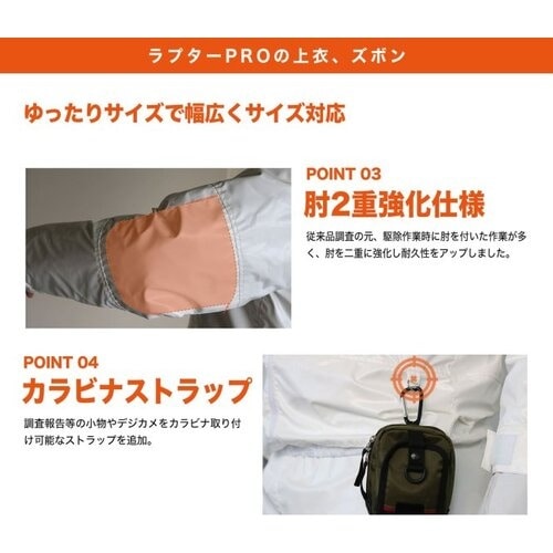 丸和ケミカル 蜂防護服 ラプターPRO 手袋(V−