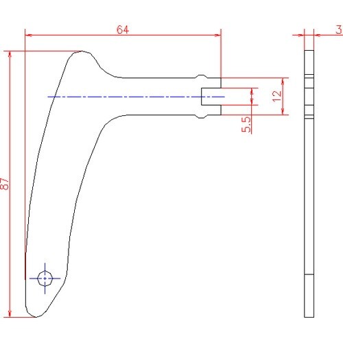 ジョー・プリンス LH型キーロット用ハンドル