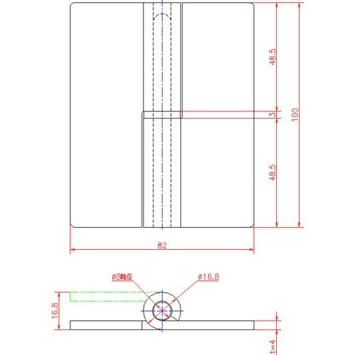ジョー・プリンス 鉄角型抜差蝶番 右