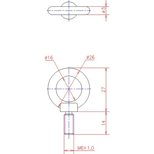 ジョー・プリンス ステンレス小型アイボルト M6