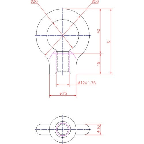 ジョー・プリンス 鉄アイナット M12