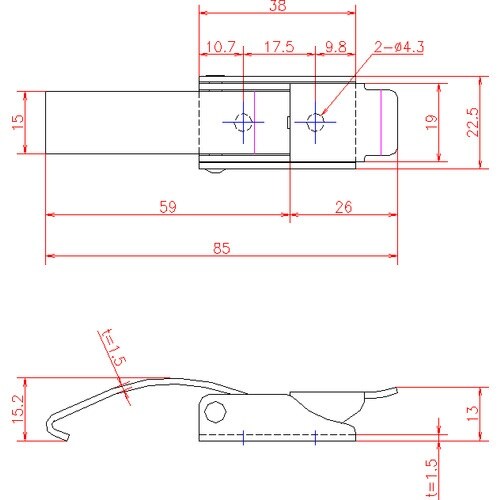ジョー・プリンス ステンレスフック型パッチン