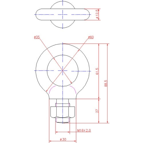ジョー・プリンス 鉄アイボルト M16