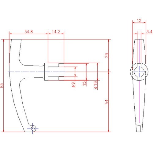 ジョー・プリンス 取り外しハンドル(ZDCタイプ)