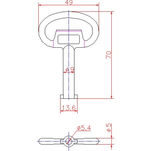 ジョー・プリンス R型キーロット用ハンドル