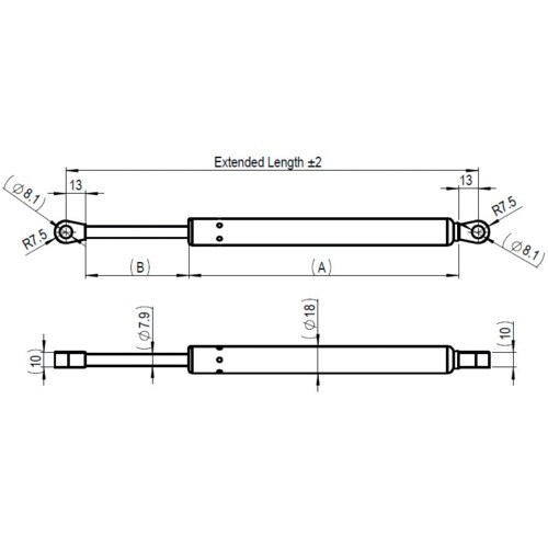 高千穂交易 ガススプリング SUSPA 16−2シ