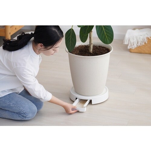 IRIS 201508 らくらく鉢受トレー ホワイ