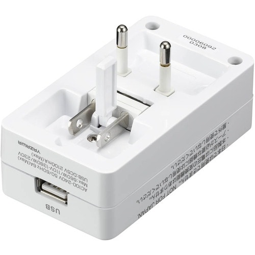 YAZAWA 海外用マルチ変換プラグ 海外用マルチ