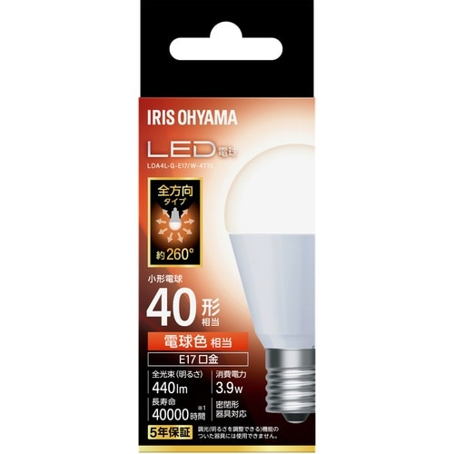 IRIS 106645 LED電球 E17 全方向