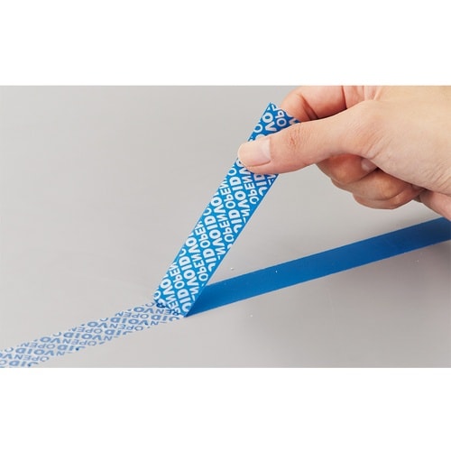 緑十字 改ざん防止機能付テープ 青(OPEN VO