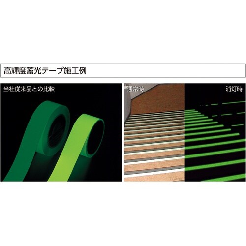 緑十字 高輝度蓄光テープ 5mm幅×1m 3巻組