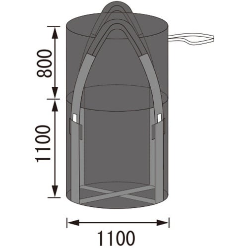 グリーンクロス 耐候性3年コンテナバッグ 丸型 容