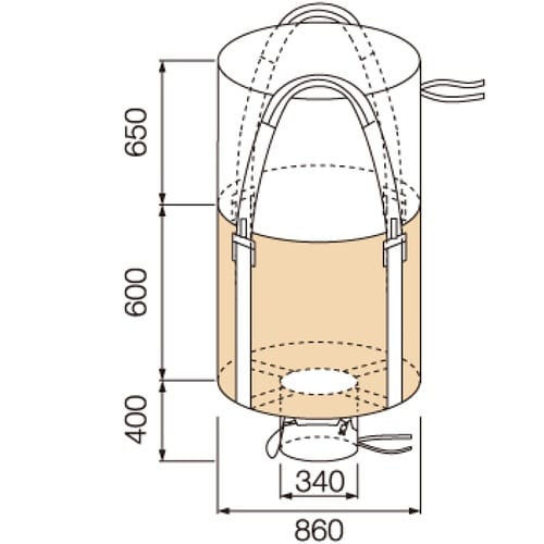 グリーンクロス コンテナバッグ 丸型 容量350L