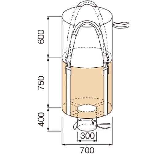 グリーンクロス コンテナバッグ 丸型 容量300L