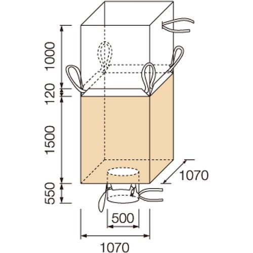 グリーンクロス コンテナバッグ 角型 容量1700