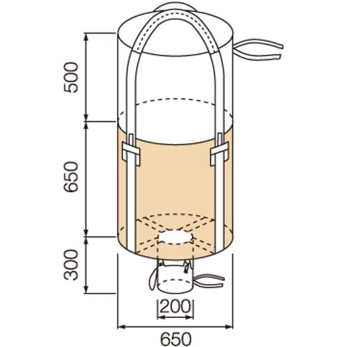 グリーンクロス コンテナバッグ 丸型 容量200L