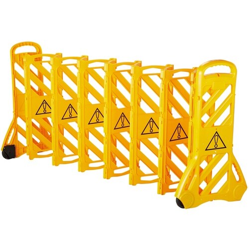 緑十字 可動式バリケードフェンス(コンパクト収納タ