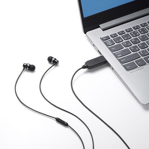 SANWA USBイヤホンマイク USBイヤホンマ