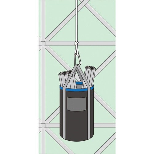 緑十字 荷揚げバッグ(荷揚げバケツ) 黒/黄緑 3