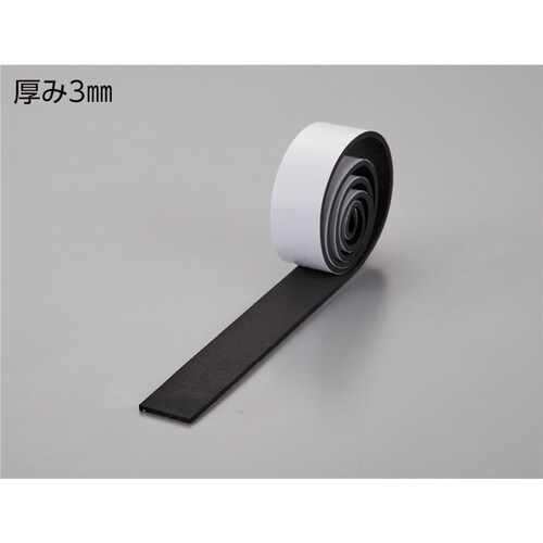 緑十字 スポンジゴム(粘着テープ付) 黒 30×1