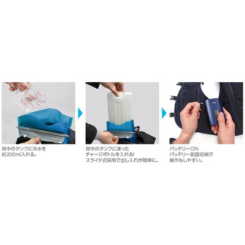 緑十字 水冷服 ICMベストプロXセット ブラック