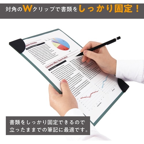 ナカバヤシ マグネットクリップボード カドップ グ