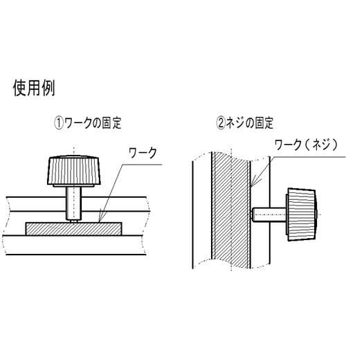 ラクテム ナイロン化粧ネジ 黒 M6−10 真鍮パ