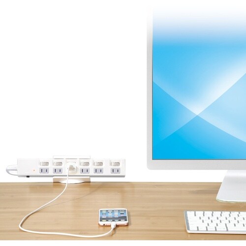 YAZAWA テーブル用タップホルダー テーブル用